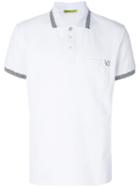 Versace Jeans - Rear Print Polo Shirt - Men - Cotton - 50, White, Cotton