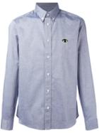 Kenzo Eye Denim Button Down Shirt, Men's, Size: 41, Blue, Cotton