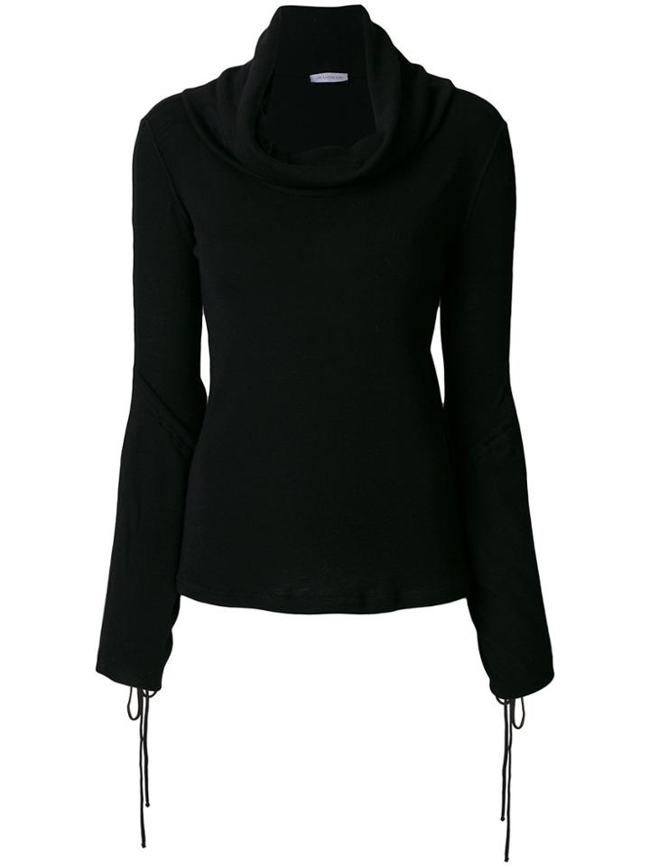 Jw Anderson Draped Neck Sweater - Black