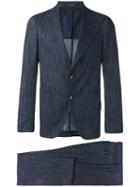 Tagliatore - Pointed Lapels Two-piece Suit - Men - Elastodiene/cupro/viscose/virgin Wool - 52, Blue, Elastodiene/cupro/viscose/virgin Wool