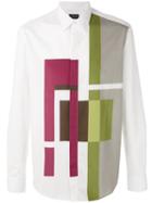 Pal Zileri - Geometric Print Shirt - Men - Cotton - 39, White, Cotton