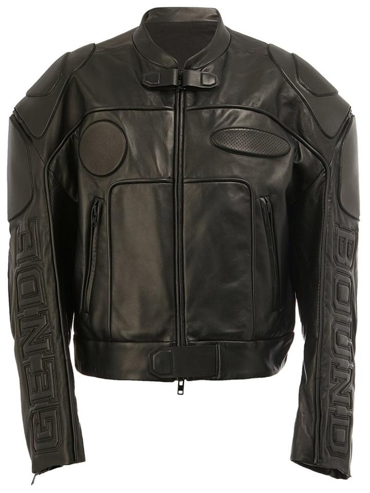 Juun.j Panel Detail Biker Jacket