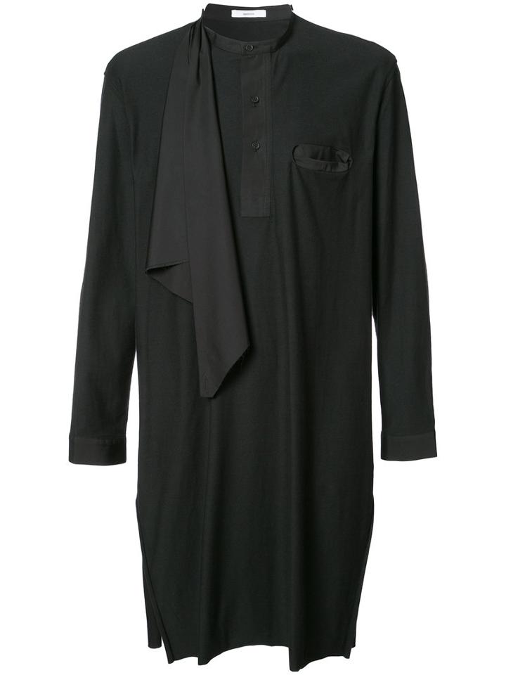 Aganovich Long Shirt, Men's, Size: 52, Black, Cotton