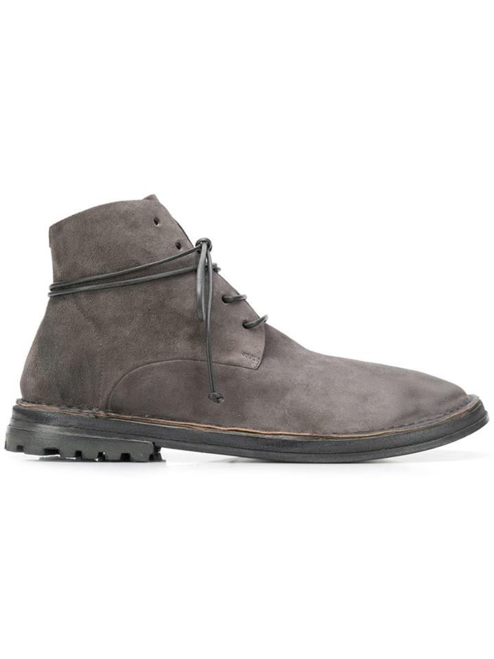 Marsèll Flat Lace-up Boots - Grey