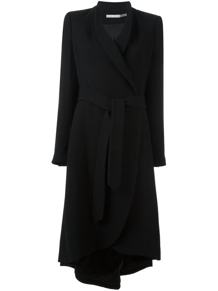 Alice+olivia Asymmetrical Belted Coat