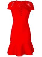 Hervé Léger Hillary Dress, Size: Medium, Red, Rayon/nylon/spandex/elastane