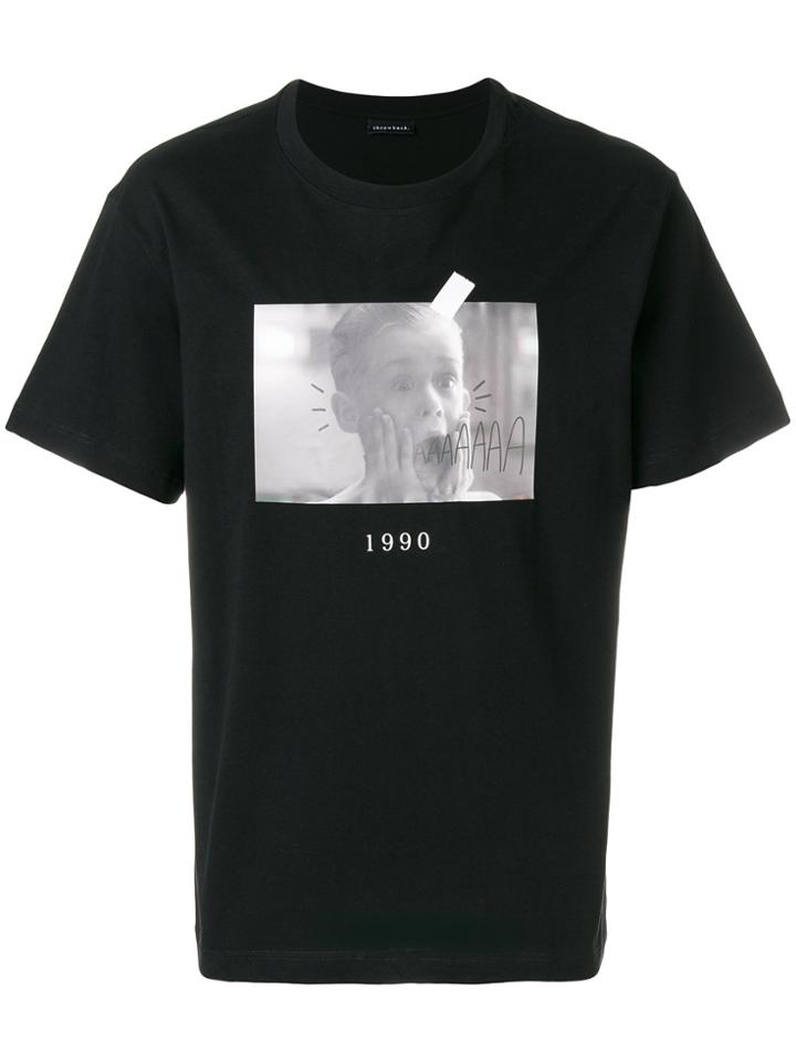 Throw Back Home Alone Graphic T-shirt - Black