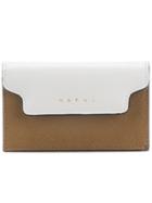 Marni Foldover Logo Wallet - Grey