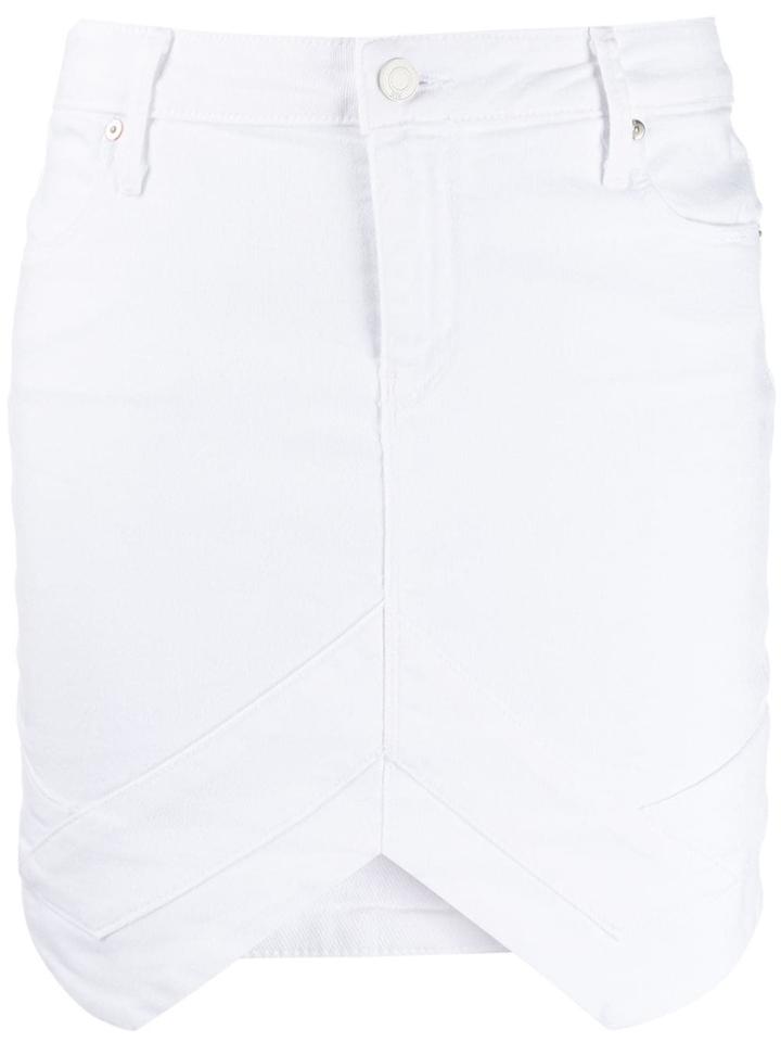 Rta Asymmetric Hem Skirt - White