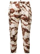 Dsquared2 Cropped Camouflage Trousers, Women's, Size: 38, Brown, Cotton/spandex/elastane