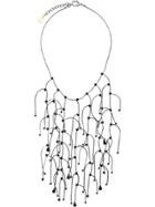 Silvia Gnecchi Hanging Panel Necklace - Metallic