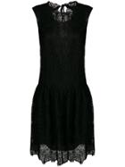Ermanno Scervino Lace Drop Waist Dress - Black