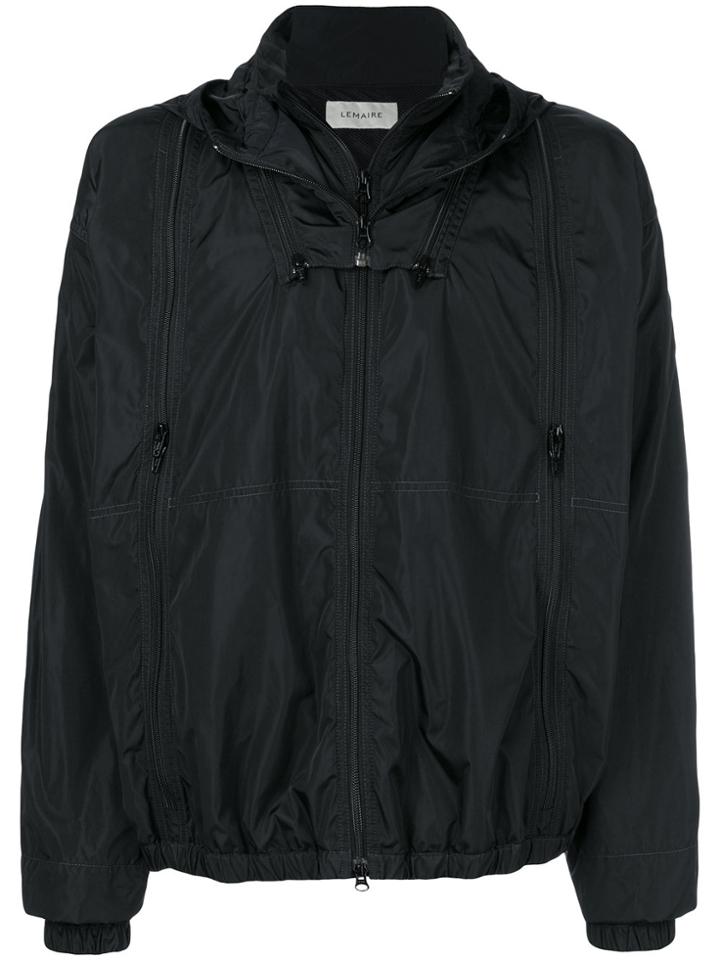 Lemaire Hooded Zipped Jacket - Blue