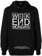 Undercover Week End Mondays Hoodie - Black