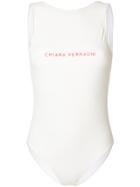 Chiara Ferragni Logo Patch Swimsuit - Nude & Neutrals