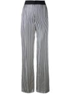 Lanvin - Striped Trousers - Women - Polyester/viscose/wool - 34, Black, Polyester/viscose/wool