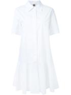 I M Isola Marras Flared Shirt Dress, Women's, Size: 46, White, Cotton
