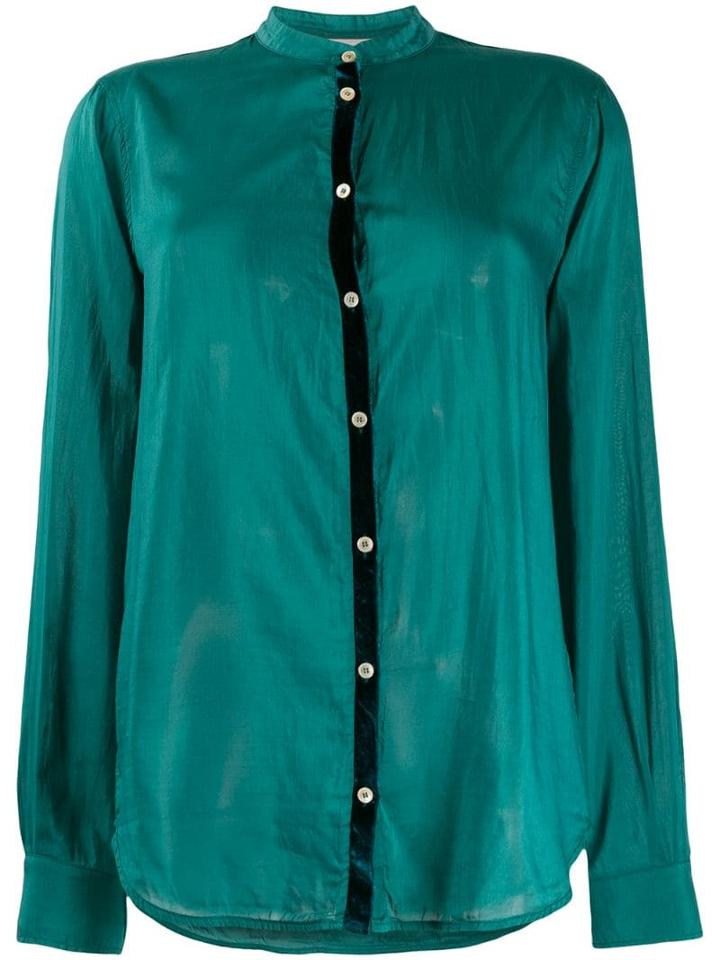 Forte Forte Mandarin Collar Shirt - Green