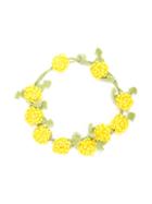Familiar - Floral Headband - Kids - Cotton - One Size, Girl's, Yellow/orange