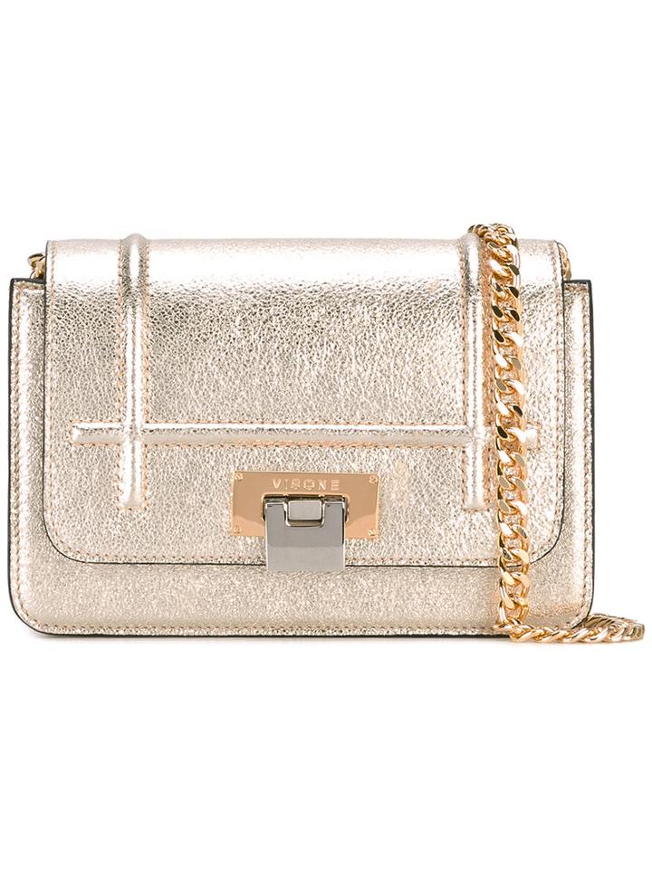 Visone - Lizzy Small Shoulder Bag - Women - Leather - One Size, Grey, Leather
