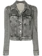 Stella Mccartney Cropped Denim Jacket - Grey