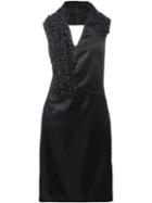 Comme Des Garçons Vintage Ruffled Halterneck Dress, Women's, Size: S, Black