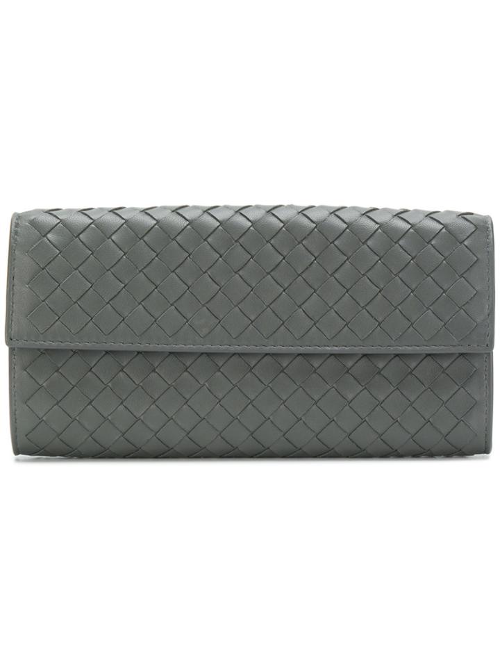 Bottega Veneta Intrecciato Purse - Grey