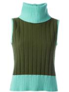 Versace Vintage Sleeveless Sweater, Women's, Size: 46, Green