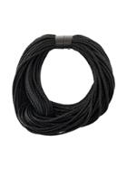 Monies Multi Rope Looped Necklace - Black