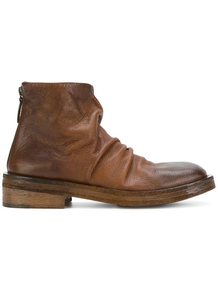 Marsèll Rear Zip Boots - Brown