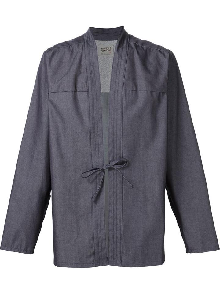 Naked And Famous Tie Knot Shirt, Men's, Size: M, Blue, Cotton