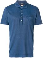 Massimo Alba Patch Pocket Polo Shirt - Blue
