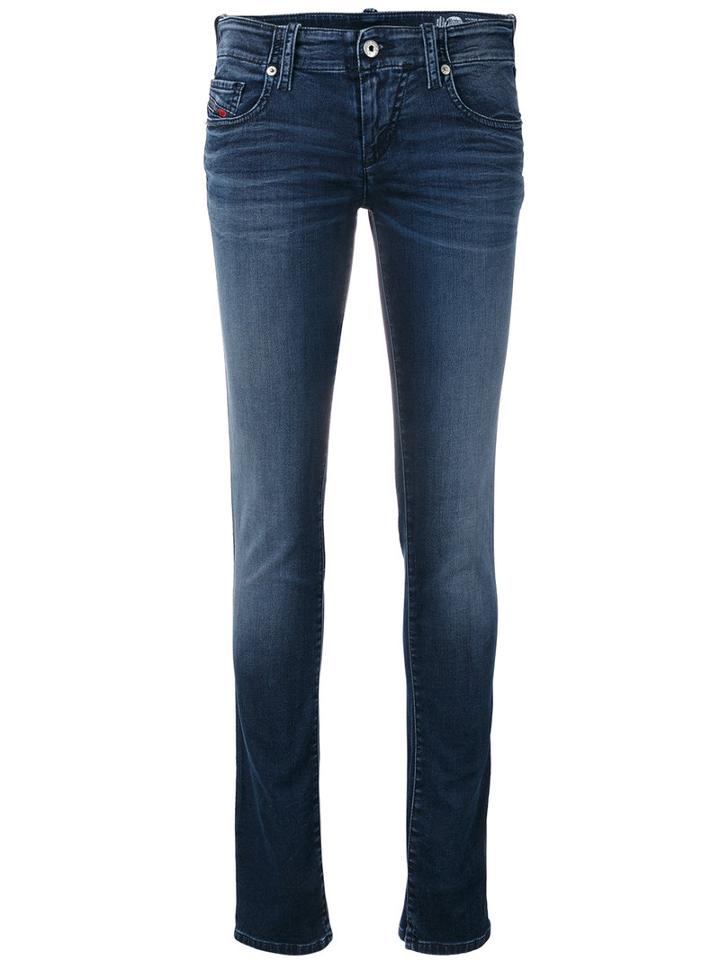 Diesel - Skinny Jeans - Women - Cotton/polyester/spandex/elastane - 23, Women's, Blue, Cotton/polyester/spandex/elastane