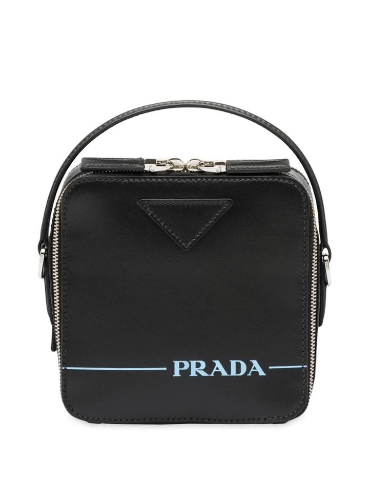 Prada Brique Messenger Bag - Black