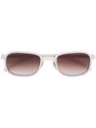 Blyszak Orange Porcelain Steel Frame Iii Sunglasses With Amber Lens -