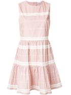 Red Valentino Contrast Flared Dress - Pink & Purple