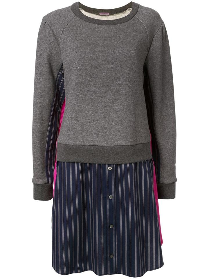 Undercover Double Layer Dress - Grey