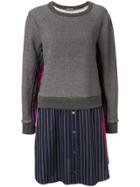 Undercover Double Layer Dress - Grey