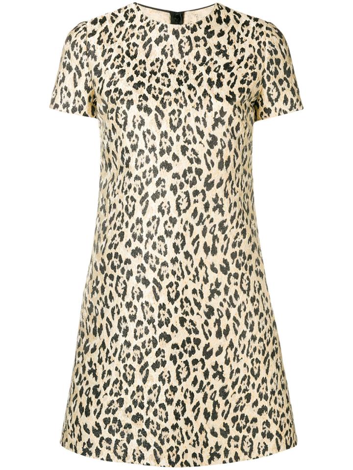 Valentino Leopard-print Mini Dress - Nude & Neutrals