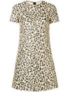 Valentino Leopard-print Mini Dress - Nude & Neutrals