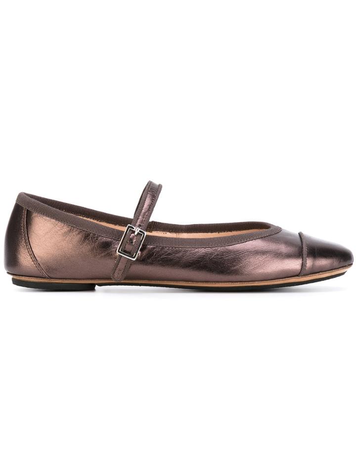 Gielle Kids Teen Mary-jane Style Ballerinas - Metallic