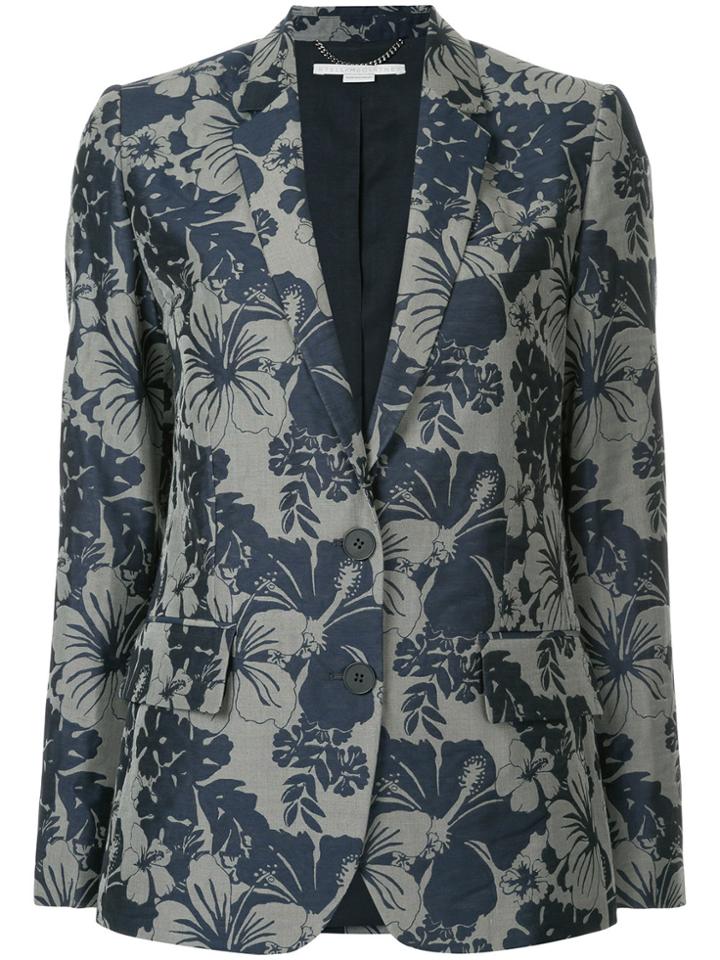 Stella Mccartney Floral Print Blazer - Grey
