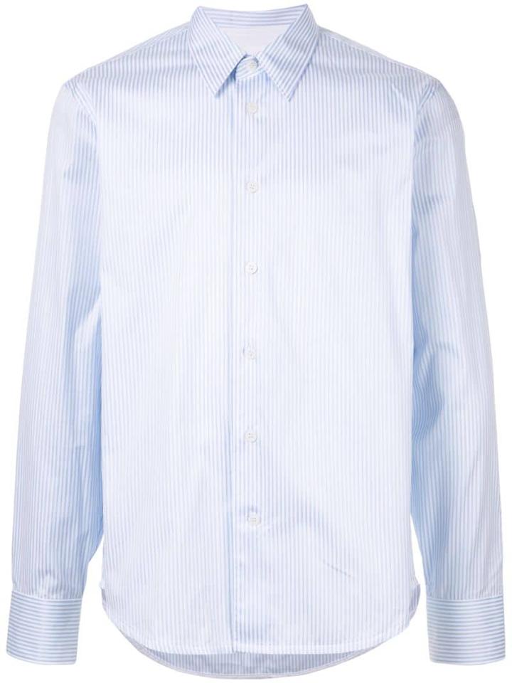 Ck Calvin Klein Striped Long-sleeve Shirt - Blue