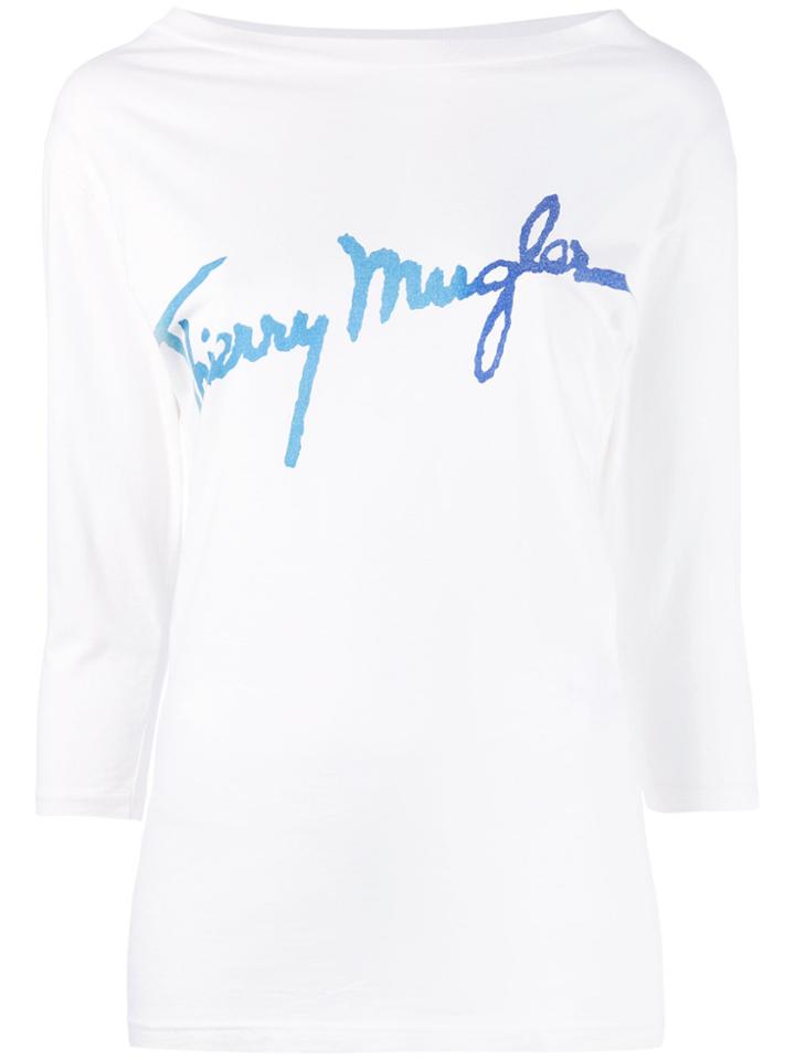 Thierry Mugler Vintage Logo T-shirt - White