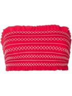 Tory Burch Strapless Bikini Top - Red