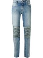 Brocken Bow Distressed Detail Boyfriend Jeans, Women's, Size: 28, Blue, Cotton/spandex/elastane