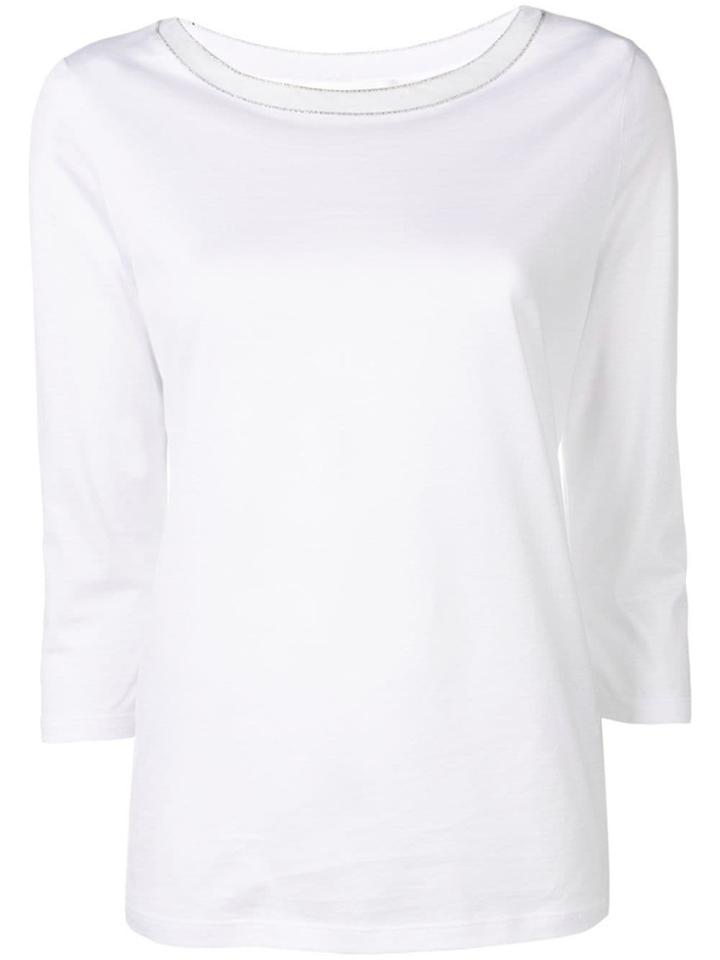 Fabiana Filippi Embellished Collar Sweatshirt - White