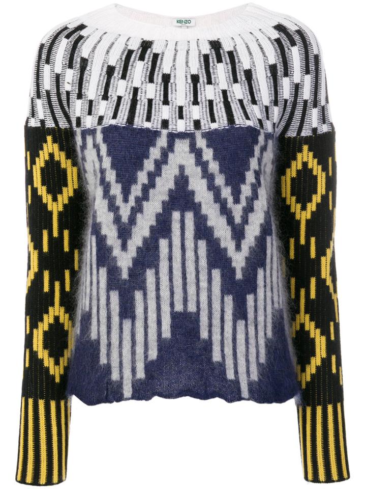 Kenzo Multi-graphic Knit Sweater - Multicolour