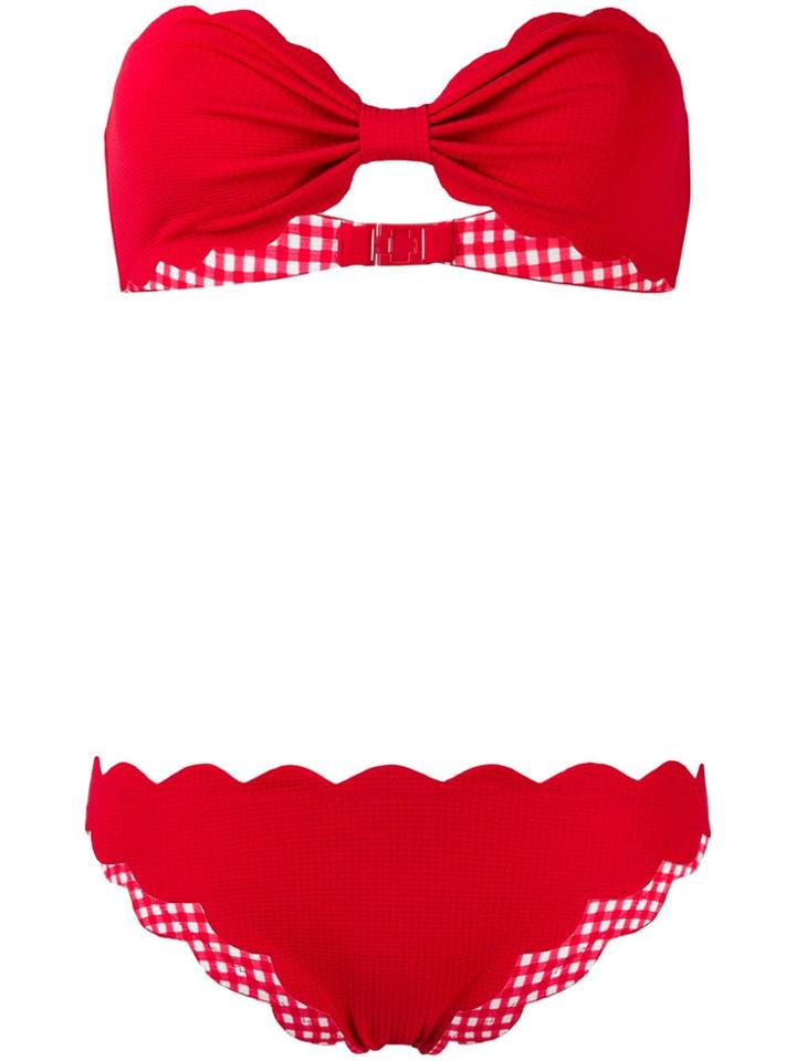 Marysia Scalloped Bikini - Red