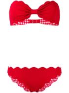 Marysia Scalloped Bikini - Red